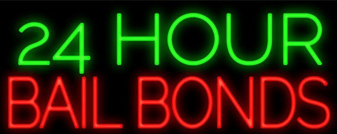 24 Bail bond Neon Sign